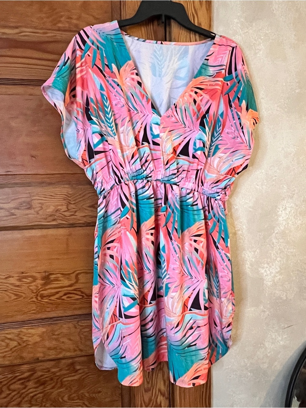CupShe Boho Women’s Swimsuit Cover Up Feminine Tropical Print Size Large Summer